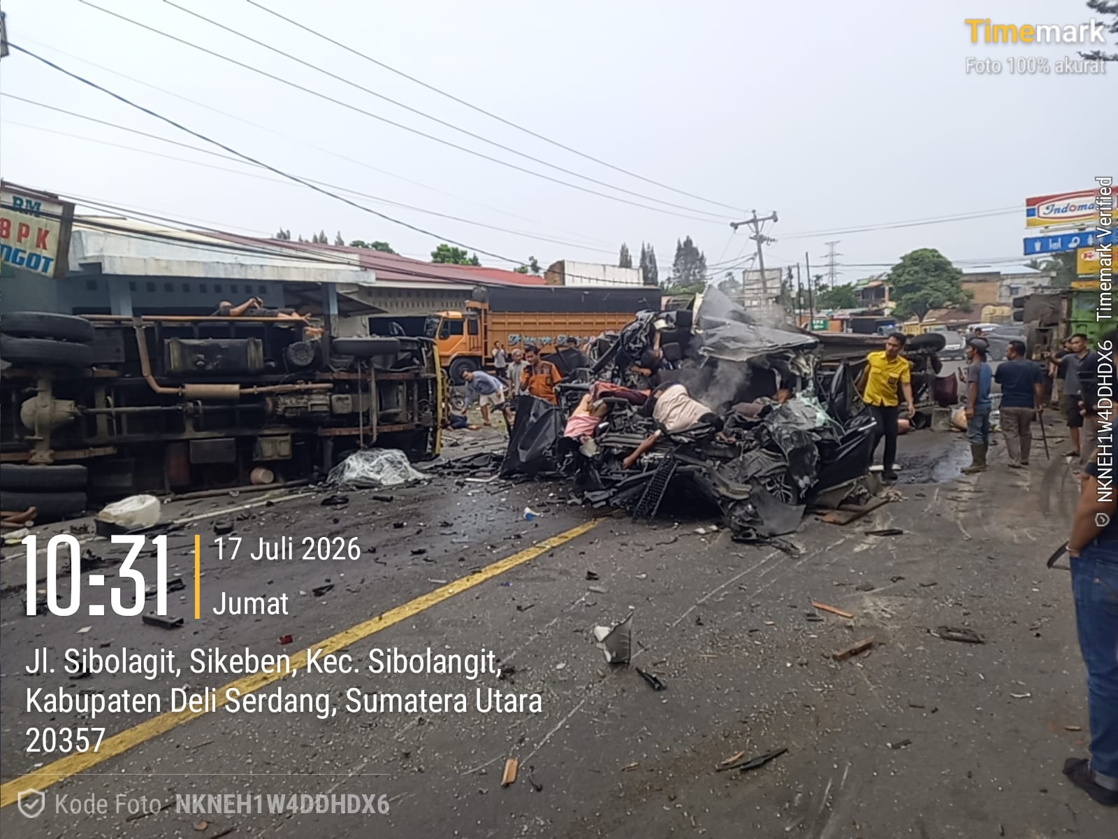 Kecelakaan maut sibolangit dekat villa green hill 